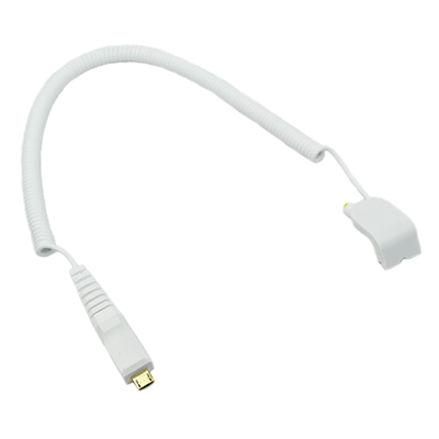 Zips adjustable noose sensor coiled cable wht