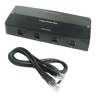 Large Power Box 4-port Black