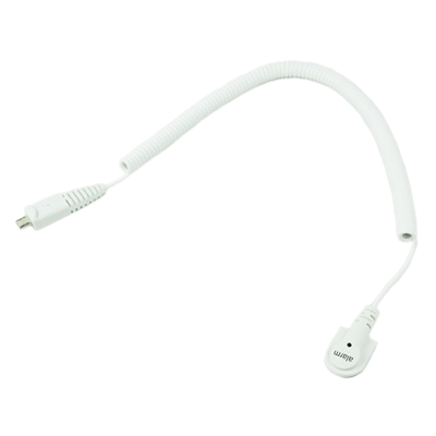 ZIPS SINGLE PLUNGER SENSOR WITH COILED CABLE - WHT