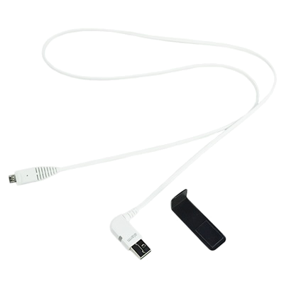 ZIPS LAPTOP SENSOR STRAIGHT CABLE - WHITE