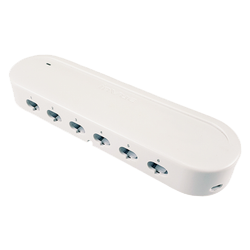 Zips 6-Port Alarm Box, White