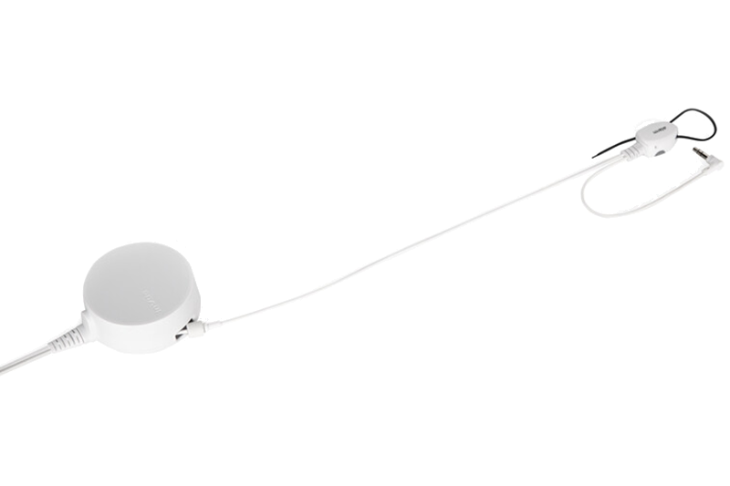 ZIPS HEADPHONE RECOILER 3.5mm JACK - WHITE